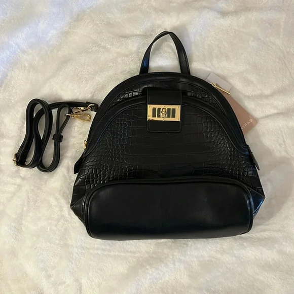 🖤✨JustFab Dome Rucksack with Front Slip Pocket in Black - Picture 5 of 8